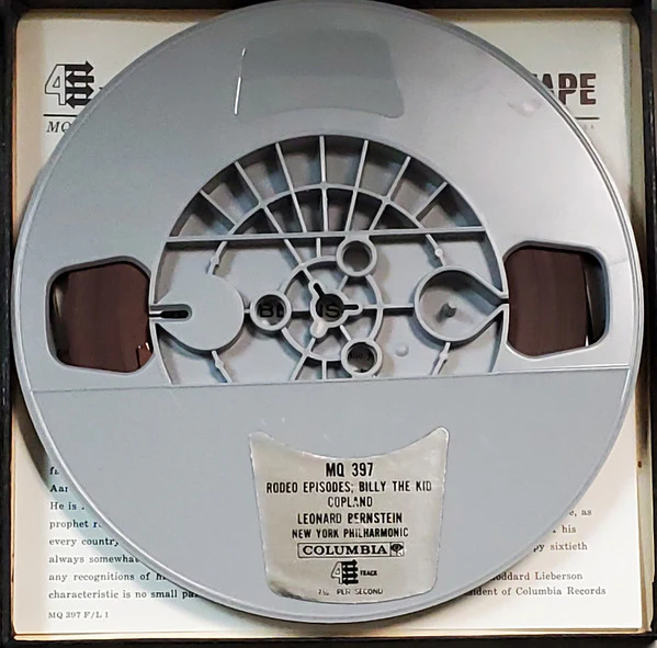 Copland*, Bernstein*, New York Philharmonic - Billy The Kid / Rodeo (Reel, 4tr Stereo, 7" Reel, Album, RE) (Very Good (VG)) - Image 3
