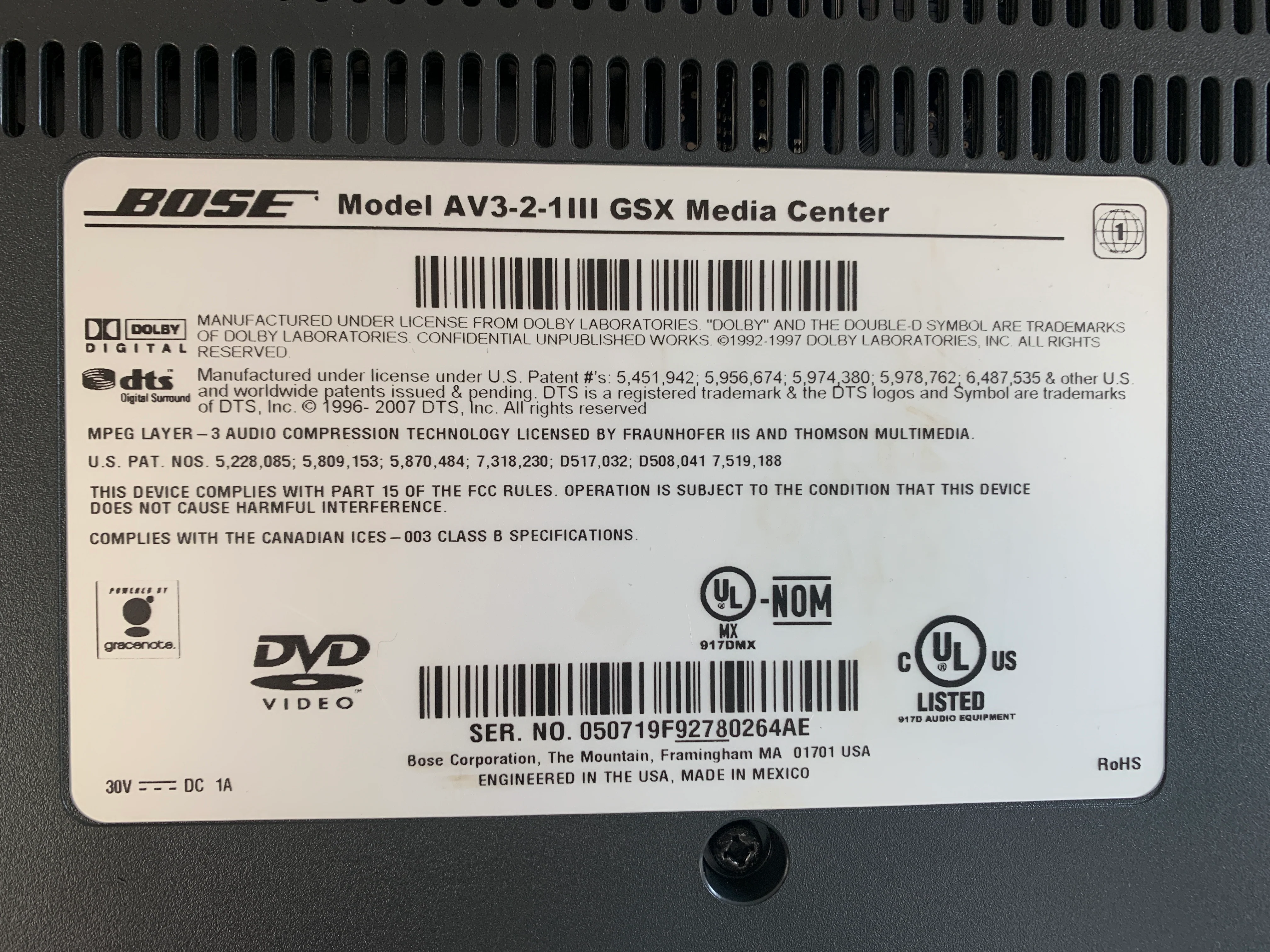 Bose Model 321 Series III GSX Media Center * Remote * Speakers * Desk Stands * Subwoofer - Image 20