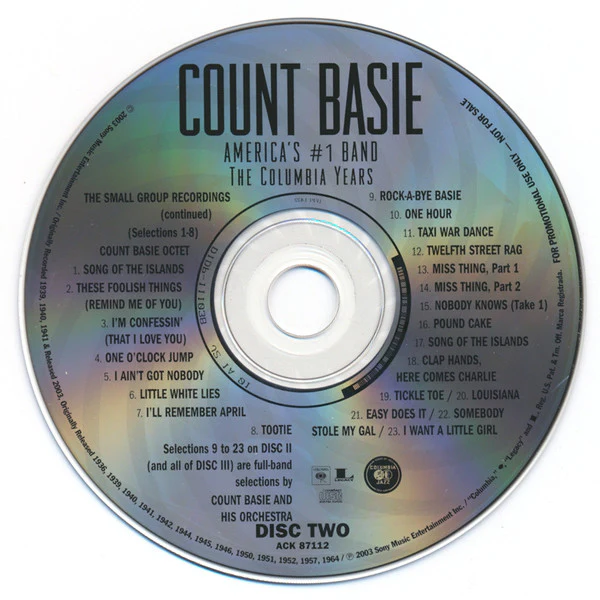 Count Basie - America's #1 Band - The Columbia Years (4xCD, Advance, Comp, Promo, RM) (Near Mint (NM or M-)) - Image 4