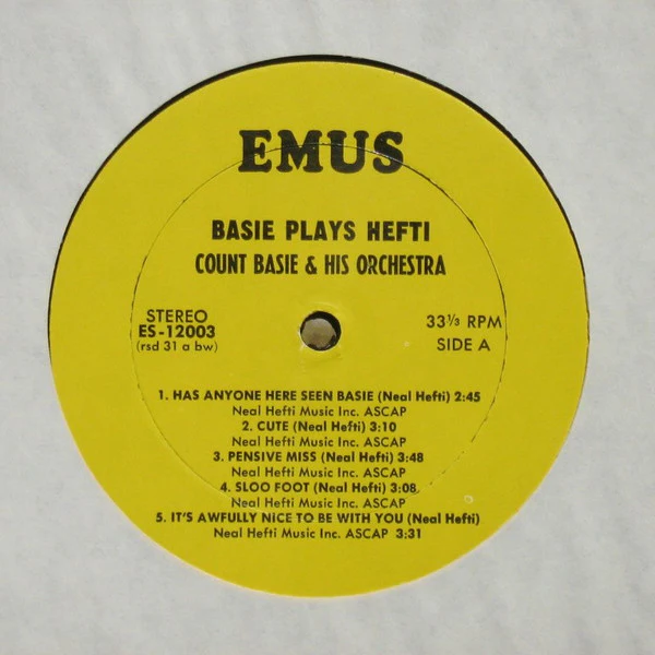 Count Basie - Basie Plays Hefti (LP, Album, RE) (Very Good Plus (VG+)) - Image 3