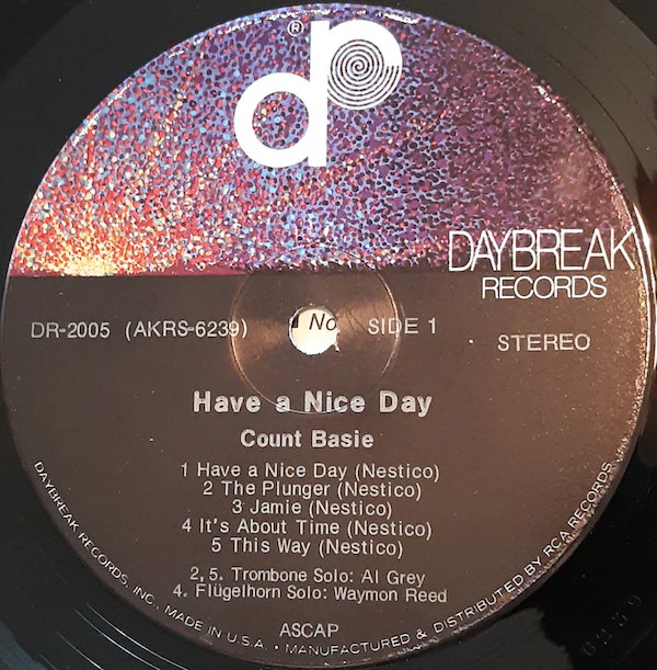 Count Basie - Have A Nice Day (LP, Album) (Very Good Plus (VG+)) - Image 3