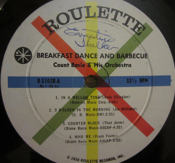 Count Basie Orchestra Featuring Joe Williams - Breakfast Dance And Barbecue (LP, Album, Mono) (Very Good (VG)) - Image 3