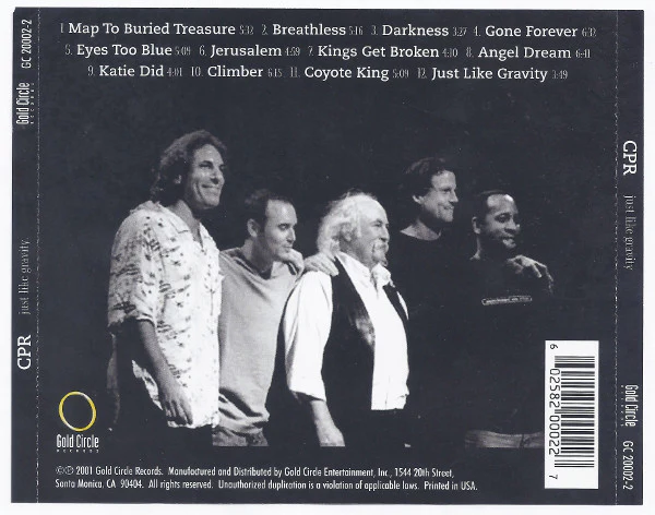 CPR - Just Like Gravity (CD, Album) (Very Good Plus (VG+)) - Image 2