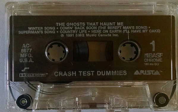 Crash Test Dummies - The Ghosts That Haunt Me (Cass, Album, Chr) (Very Good (VG)) - Image 2