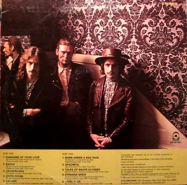 Cream - Best Of Cream (LP, Comp, CP ) (Very Good Plus (VG+)) - Image 2