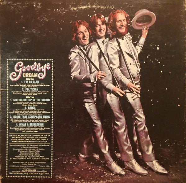 Cream - Goodbye (LP, Album, CP ) (Very Good Plus (VG+)) - Image 2