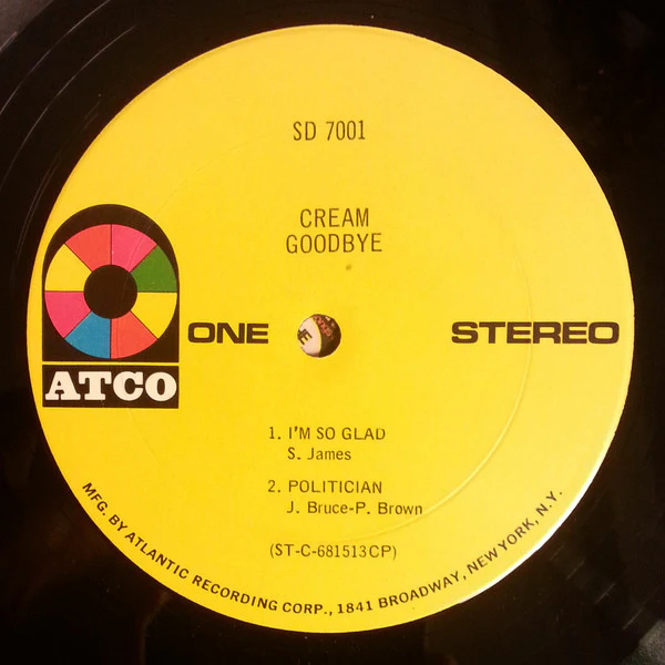 Cream - Goodbye (LP, Album, CP ) (Very Good Plus (VG+)) - Image 3