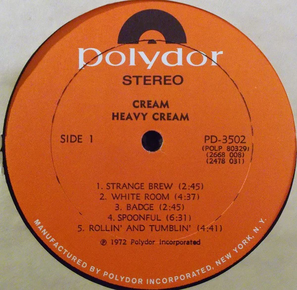 Cream  - Heavy Cream (2xLP, Comp) (Very Good (VG)) - Image 3