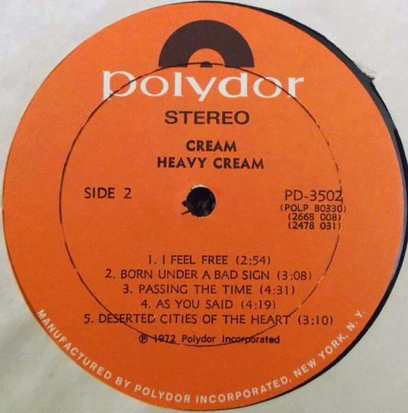 Cream  - Heavy Cream (2xLP, Comp) (Very Good (VG)) - Image 4