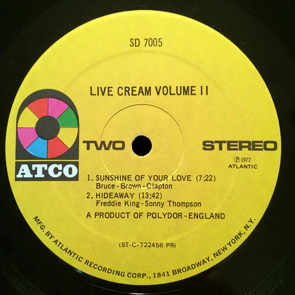 Cream - Live Cream Volume II (LP, Album, PR) (Very Good (VG)) - Image 4
