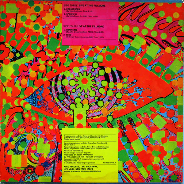 Cream - Wheels Of Fire (2xLP, Album, Ter) (Very Good (VG)) - Image 3