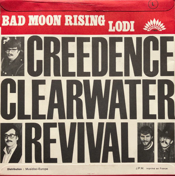 Creedence Clearwater Revival - Bad Moon Rising / Lodi (7", Single) (Very Good Plus (VG+)) - Image 2