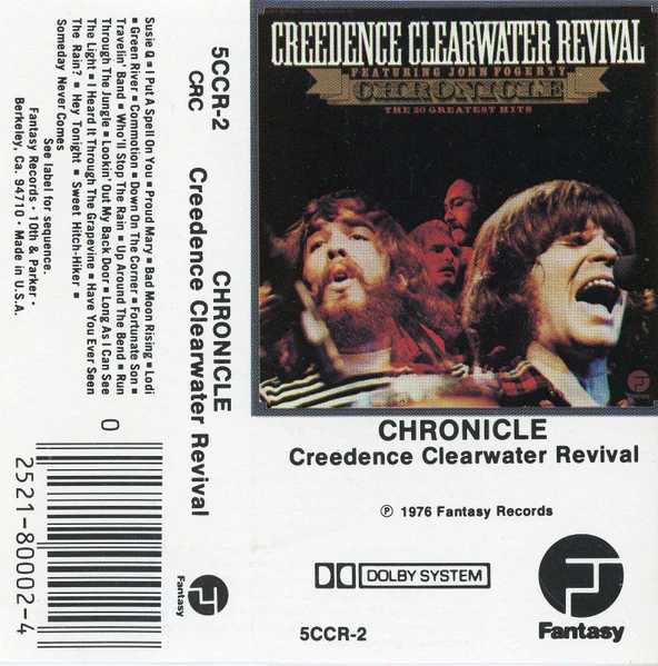 Creedence Clearwater Revival Featuring John Fogerty - Chronicle (The 20 Greatest Hits) (Cass, Comp, Club, RE, CRC) (Very Good (VG))