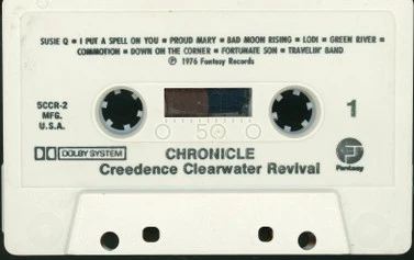 Creedence Clearwater Revival Featuring John Fogerty - Chronicle (The 20 Greatest Hits) (Cass, Comp, Club, RE, CRC) (Very Good (VG)) - Image 2