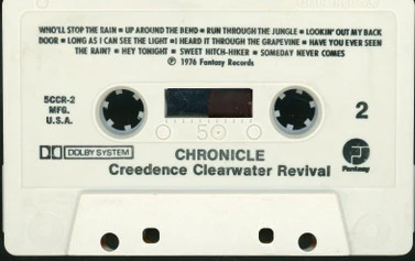 Creedence Clearwater Revival Featuring John Fogerty - Chronicle (The 20 Greatest Hits) (Cass, Comp, Club, RE, CRC) (Very Good (VG)) - Image 3