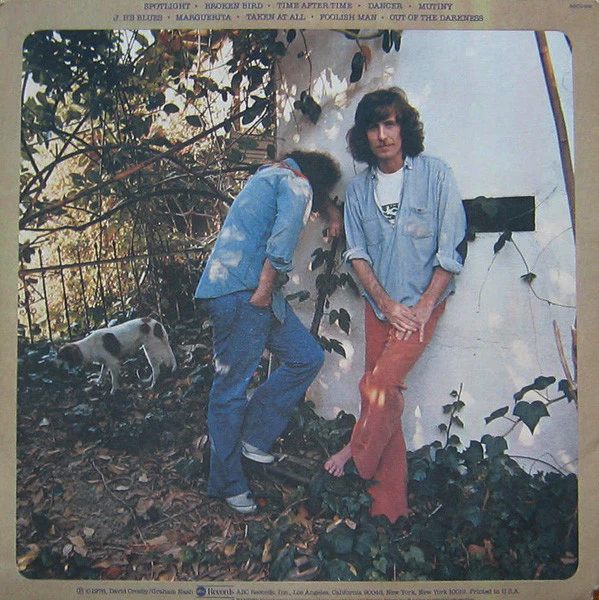 Crosby & Nash - Whistling Down The Wire (LP, Album, Kee) (Very Good Plus (VG+)) - Image 2
