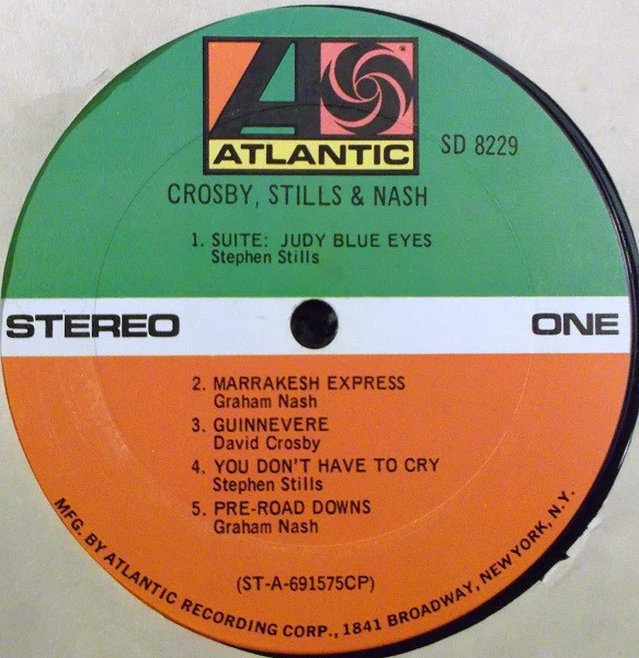 Crosby, Stills & Nash - Crosby, Stills & Nash (LP, Album, CP ) (Very Good Plus (VG+)) - Image 5