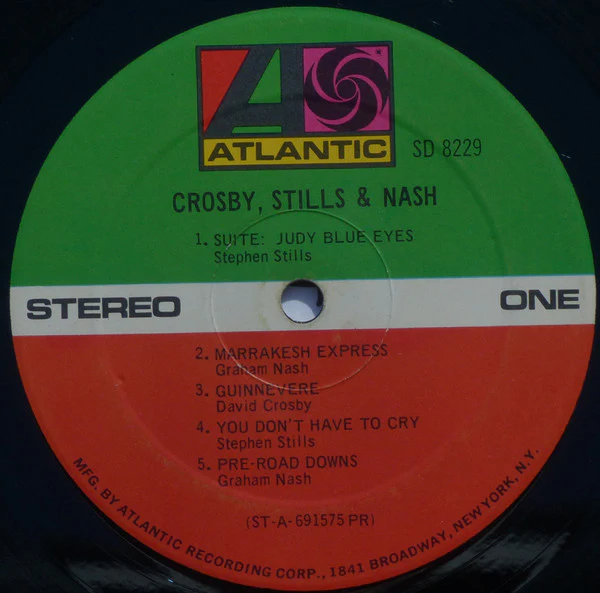 Crosby, Stills & Nash - Crosby, Stills & Nash (LP, Album, PR-) (Very Good Plus (VG+)) - Image 3
