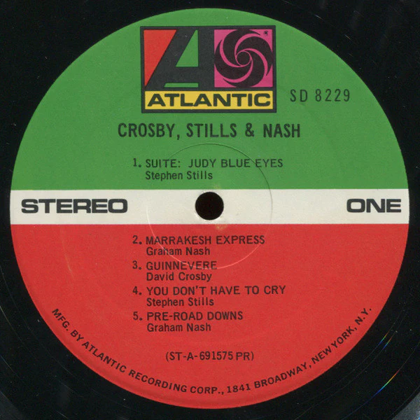 Crosby, Stills & Nash - Crosby, Stills & Nash (LP, Album, PR-) (Very Good Plus (VG+)) - Image 4