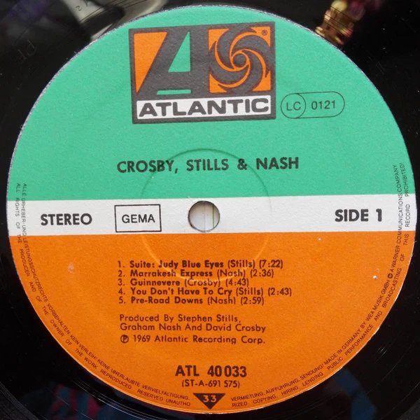 Crosby, Stills & Nash - Crosby, Stills & Nash (LP, Album, RE, Gat) (Very Good Plus (VG+)) - Image 4