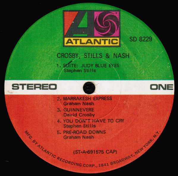 Crosby, Stills & Nash - Crosby, Stills & Nash (LP, Album, RP, CAP) (Very Good Plus (VG+)) - Image 5