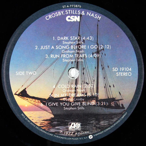 Crosby, Stills & Nash - CSN (LP, Album, Pre) (Very Good (VG)) - Image 4