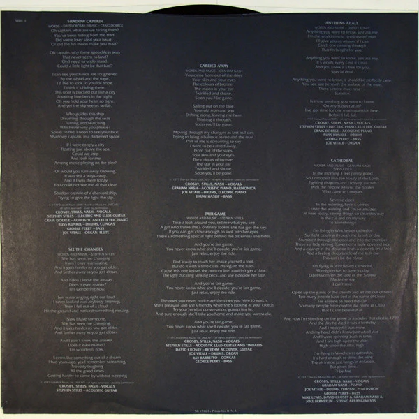 Crosby, Stills & Nash - CSN (LP, Album, Pre) (Very Good (VG)) - Image 5