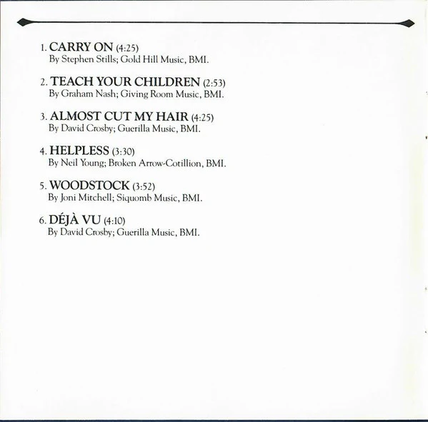 Crosby, Stills, Nash & Young - Déjà Vu (CD, Album, Club, RE, BMG) (Very Good Plus (VG+)) - Image 5