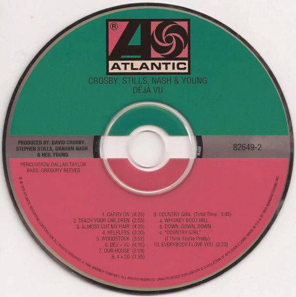Crosby, Stills, Nash & Young - Déjà Vu (CD, Album, RE, RM) (Very Good Plus (VG+)) - Image 3