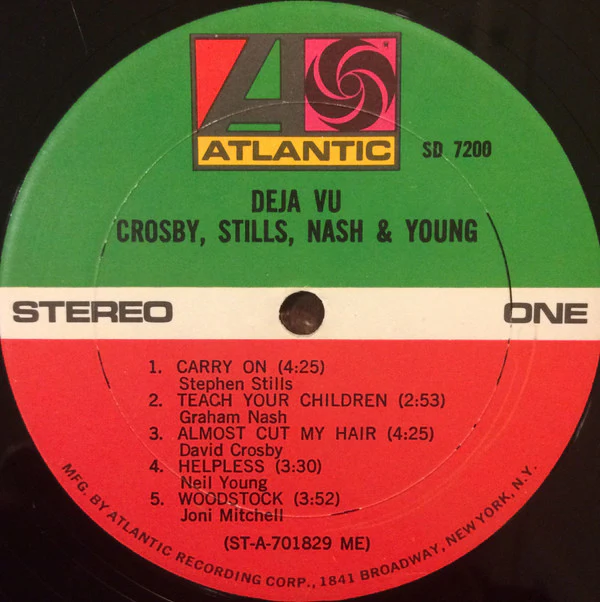 Crosby, Stills, Nash & Young - Déjà Vu (LP, Album, ME,) (Very Good (VG)) - Image 4