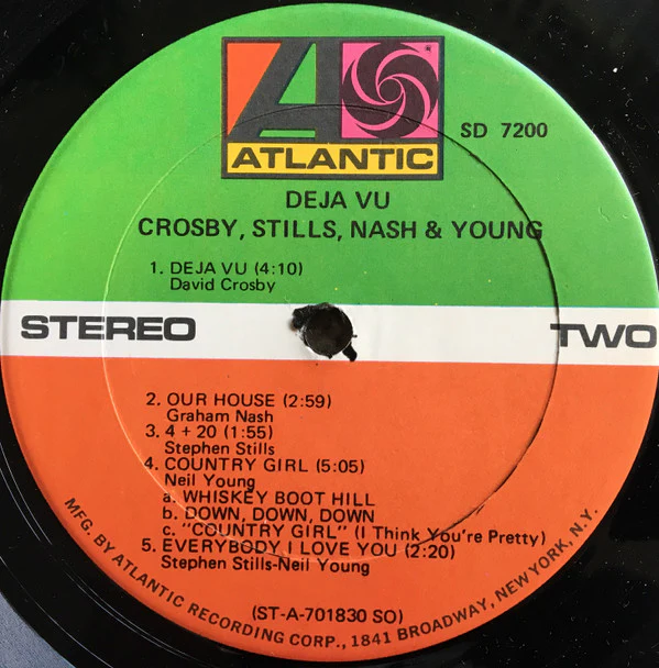 Crosby, Stills, Nash & Young - Déjà Vu (LP, Album, SO,) (Very Good Plus (VG+)) - Image 4