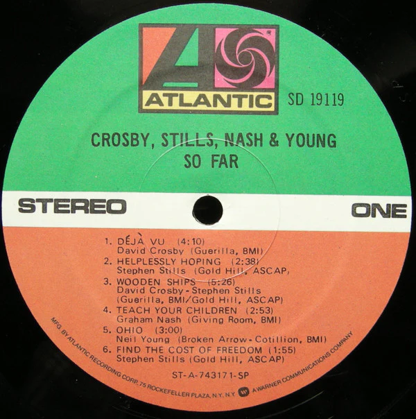 Crosby, Stills, Nash & Young - So Far (LP, Comp, RE) (Near Mint (NM or M-)) - Image 3