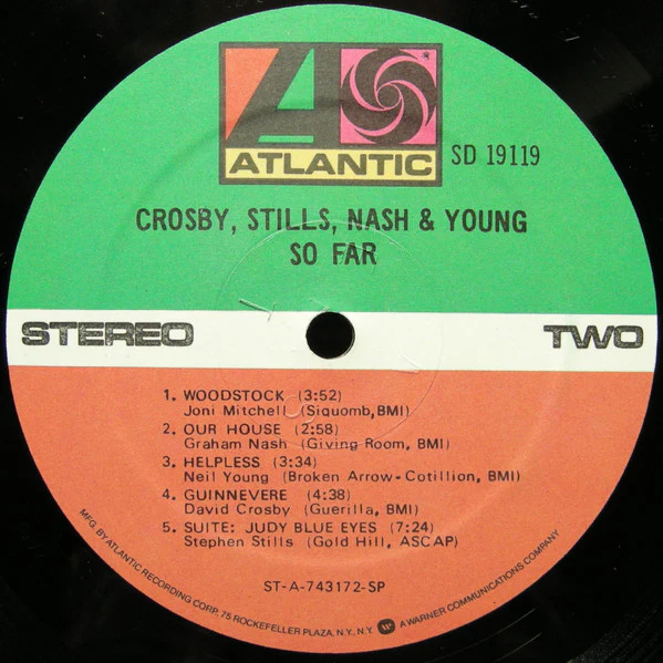 Crosby, Stills, Nash & Young - So Far (LP, Comp, RE) (Near Mint (NM or M-)) - Image 4
