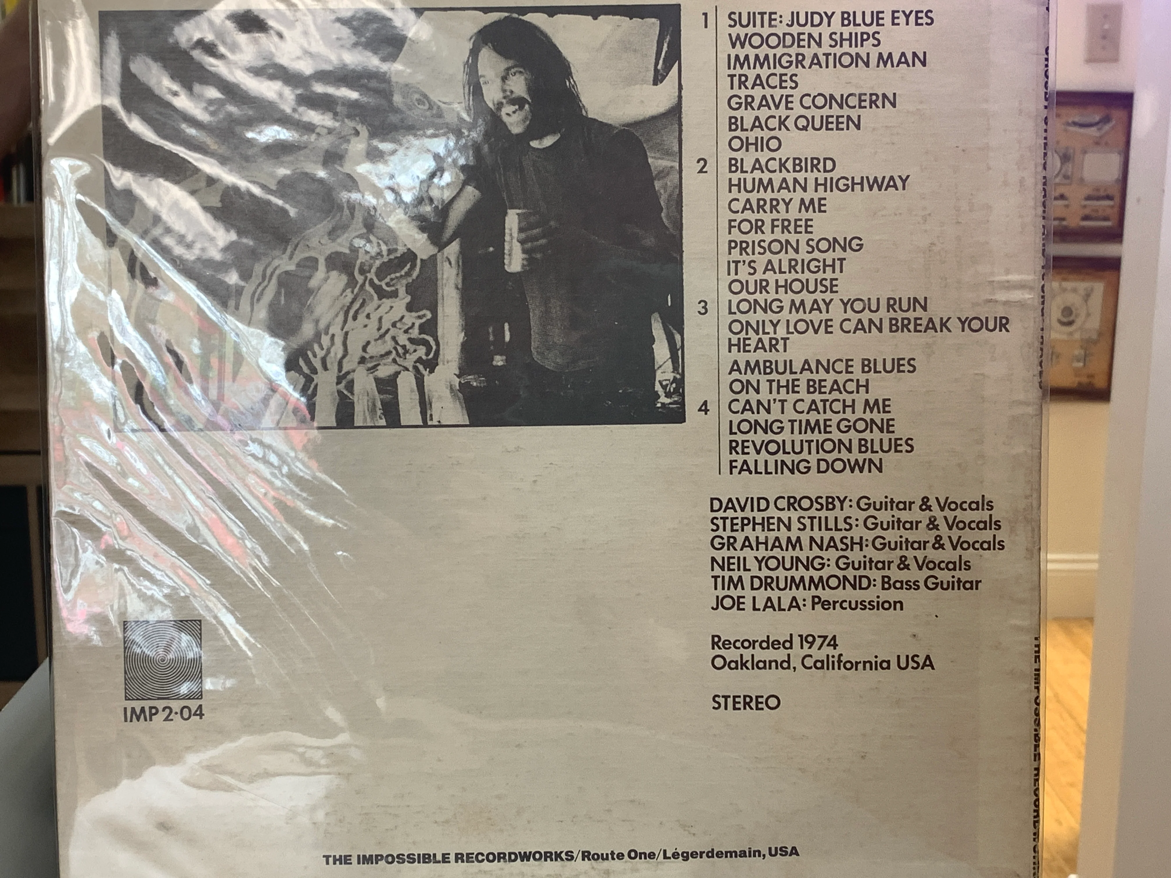 Crosby, Stills, Nash & Young - Traces (2xLP, Unofficial) (Near Mint (NM or M-)) - Image 3