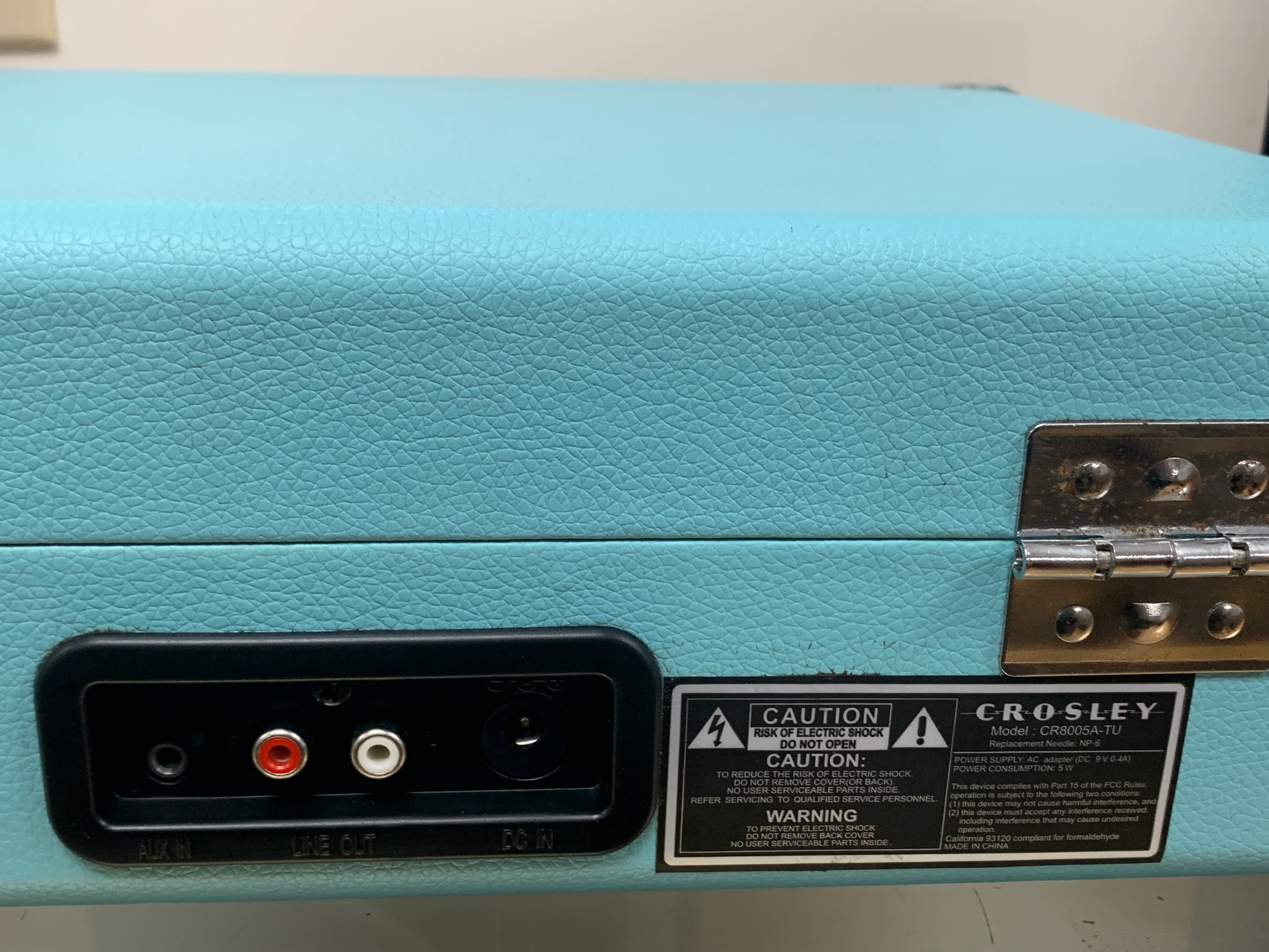 Crosley Cruiser Plus Portable Vinyl Record Player Bluetooth Turntable Blue - Image 5