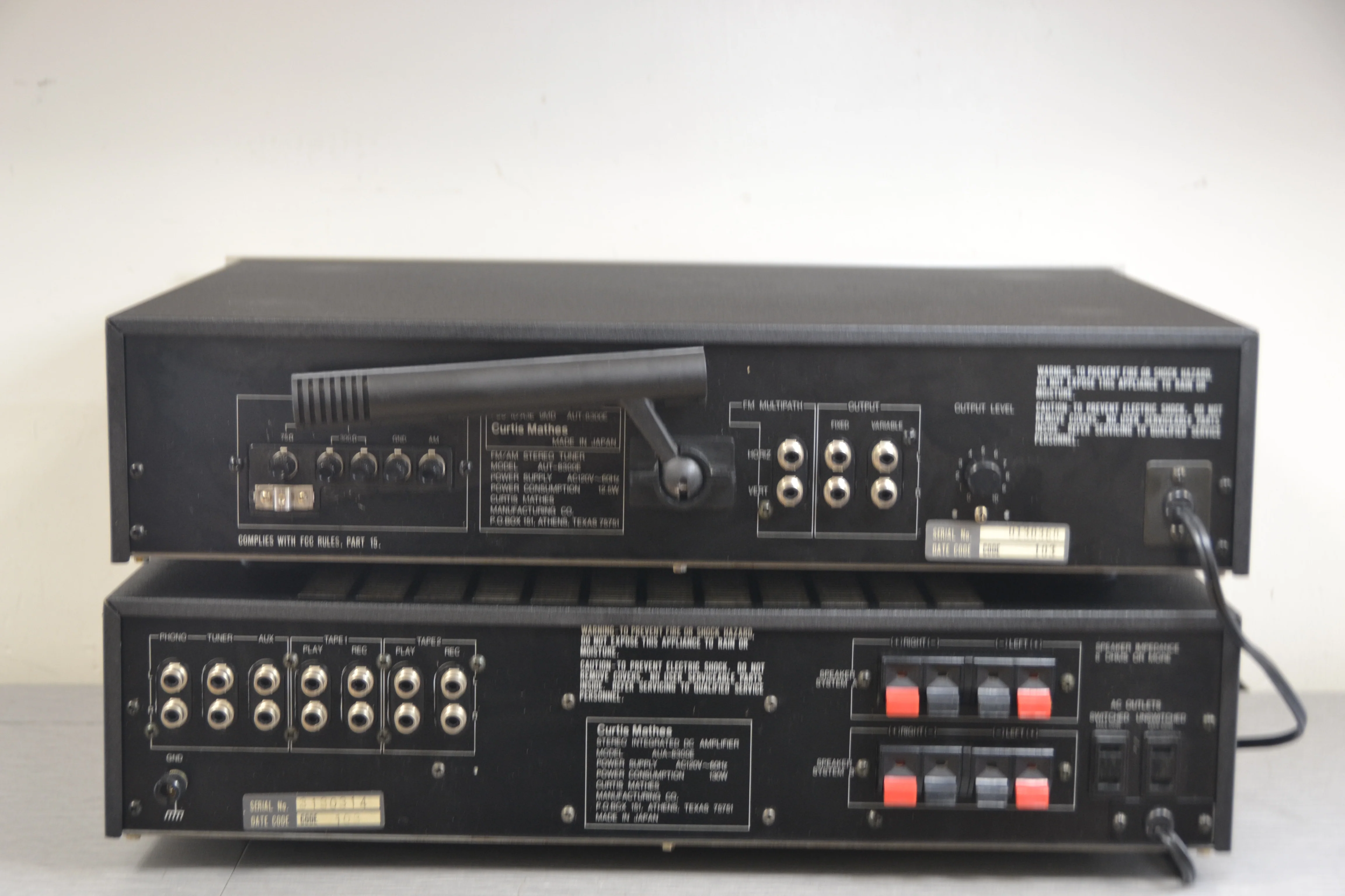 Curtis Mathes (NEC) AUA-8300E  Stereo Integrated Amplifier * 65W RMS * AUT-8300e Tuner - Image 7