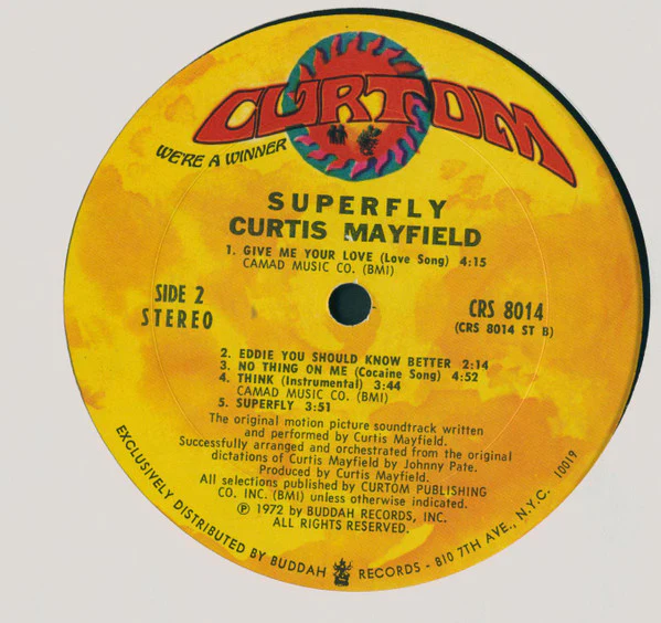 Curtis Mayfield - Super Fly (LP, Album, RP, Die) (Good Plus (G+)) - Image 5
