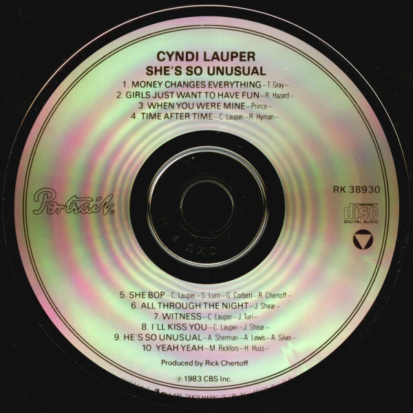Cyndi Lauper - She's So Unusual (CD, Album, RE) (Very Good Plus (VG+)) - Image 5