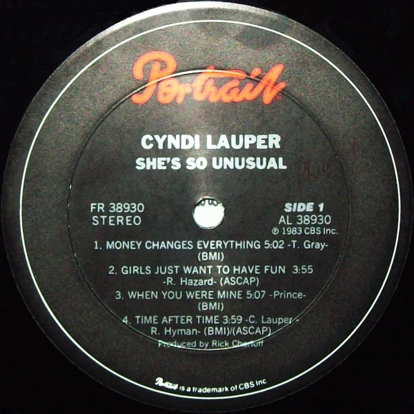 Cyndi Lauper - She's So Unusual (LP, Album, Pit) (Good (G)) - Image 3