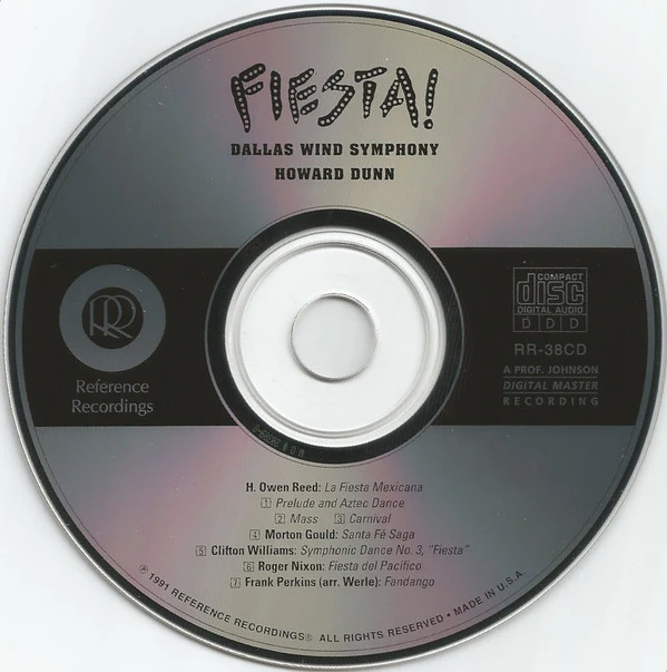 Dallas Wind Symphony, Howard Dunn - Fiesta! (CD) (Very Good Plus (VG+)) - Image 3