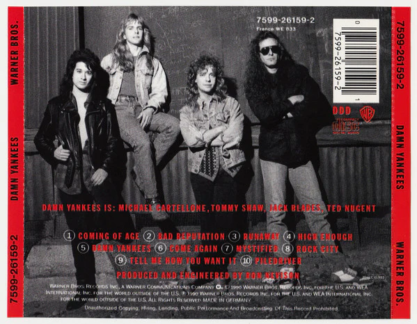 Damn Yankees - Damn Yankees (CD, Album) (Very Good Plus (VG+)) - Image 2
