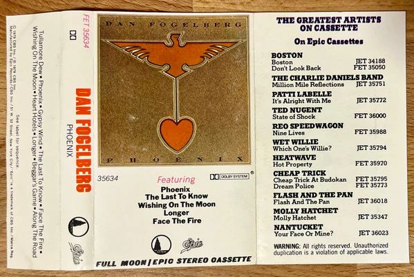Dan Fogelberg - Phoenix (Cass, Album) (Near Mint (NM or M-))