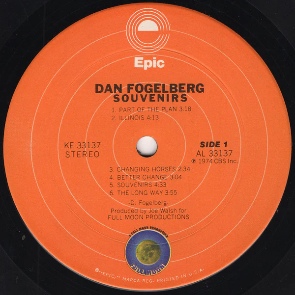 Dan Fogelberg - Souvenirs (LP, Album, Ter) (Very Good (VG)) - Image 4