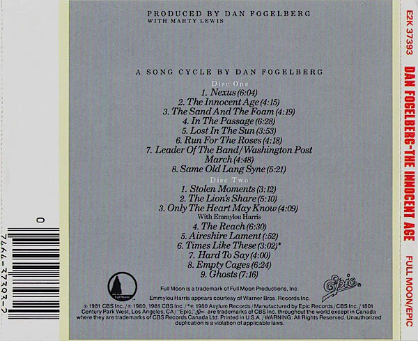 Dan Fogelberg - The Innocent Age (2xCD, Album) (Mint (M)) - Image 2