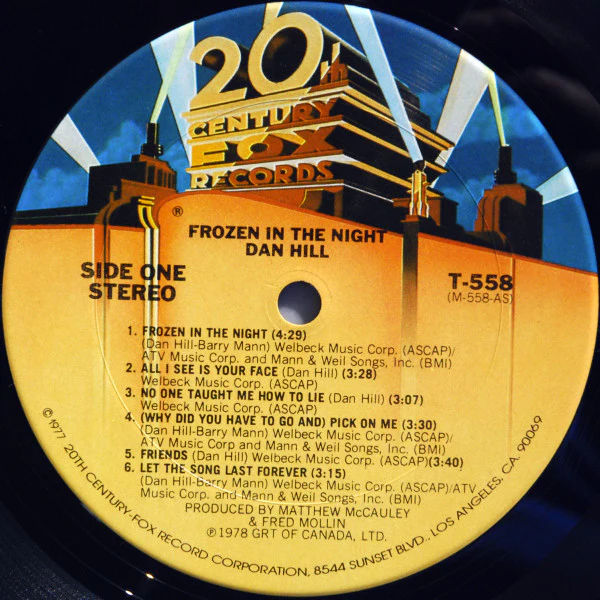 Dan Hill - Frozen In The Night (LP, Album) NEW & SEALED - Image 3