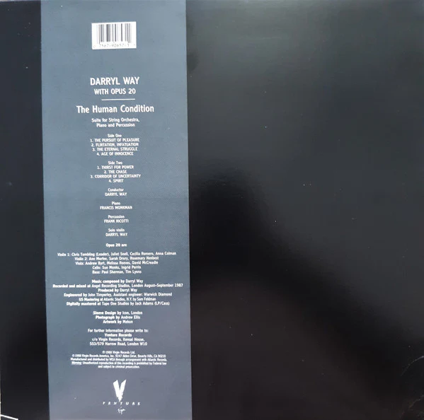 Darryl Way - The Human Condition (LP) (Very Good Plus (VG+)) - Image 2