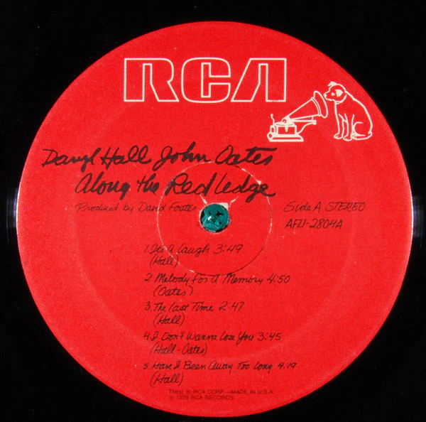 Daryl Hall & John Oates - Along The Red Ledge (LP, Album) (Near Mint (NM or M-)) - Image 3