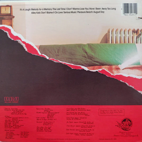Daryl Hall & John Oates - Along The Red Ledge (LP, Album, RE) (Very Good Plus (VG+)) - Image 2