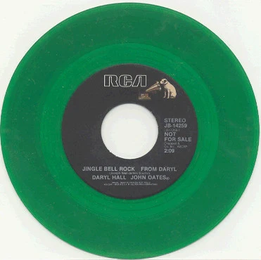 Daryl Hall John Oates* - Jingle Bell Rock (7", Single, Promo, Gre) (Very Good Plus (VG+)) - Image 2