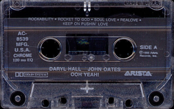 Daryl Hall & John Oates - Ooh Yeah! (Cass, Album, Club, Chr) (Mint (M)) - Image 3